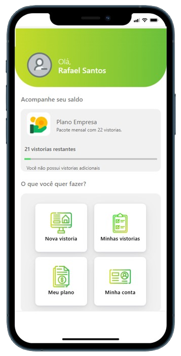 Tela do Aplicativo Linkvist